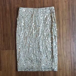 NICOLE MILLER sequin skirt 6